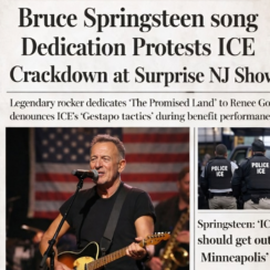 Bruce Springsteen Song to Protest Against ICE Crackdown at Surprise NJ Performance